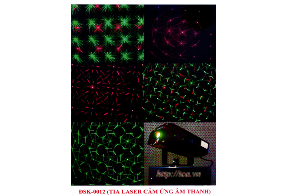 Đèn sân khấu laser quét tia 2 màu