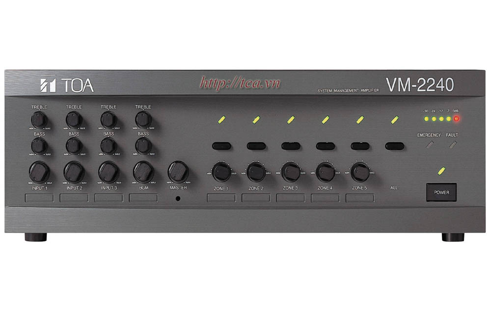 TĂNG ÂM TRUYỀN THANH 120W TOA VM 2120